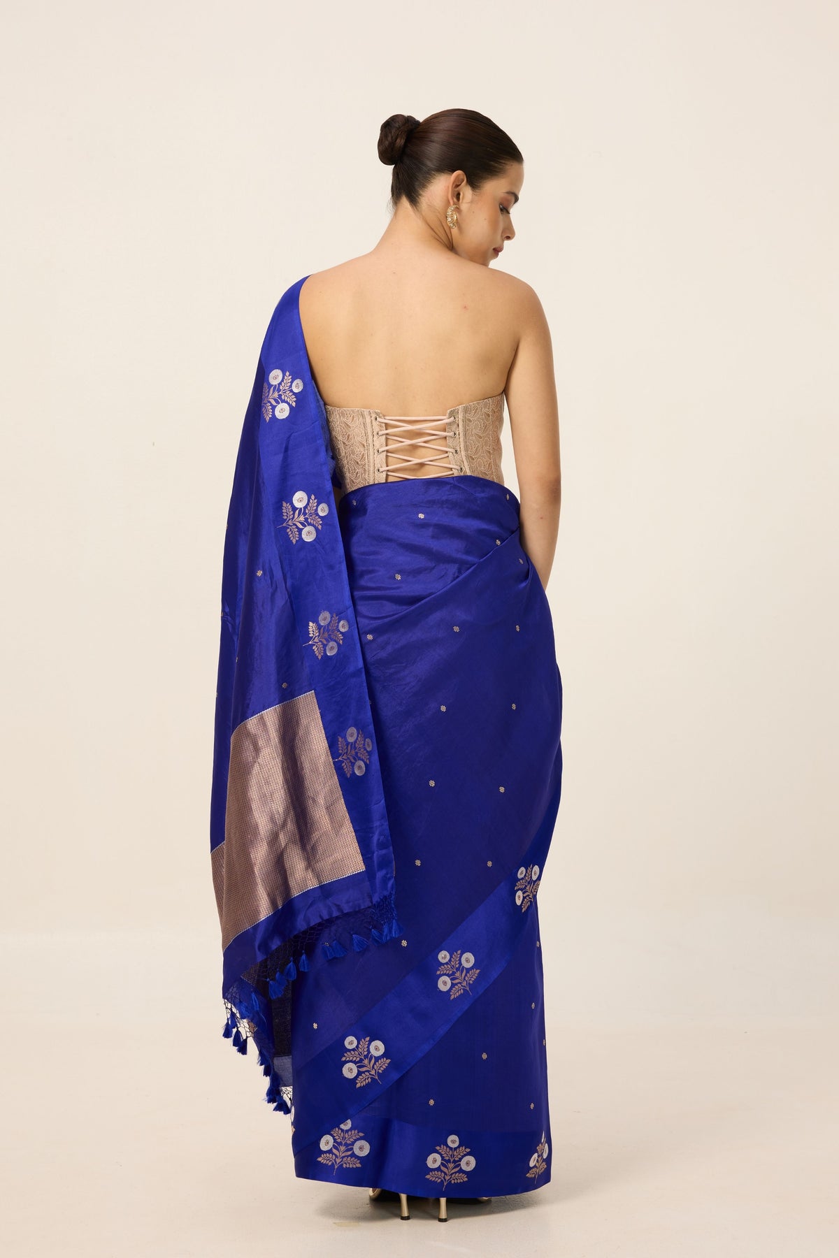 Indigo Blue Silk Saree