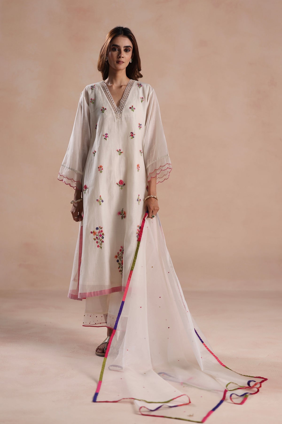 Zeya Ivory Kurta Set