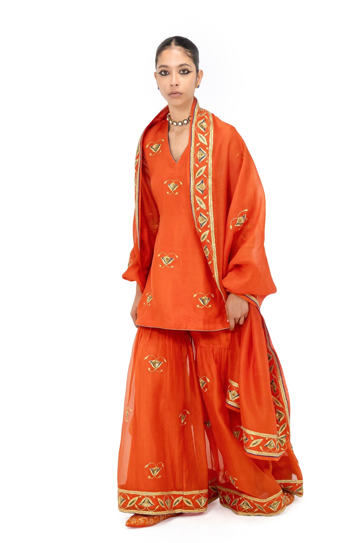 Dharnok Gerua Dupatta