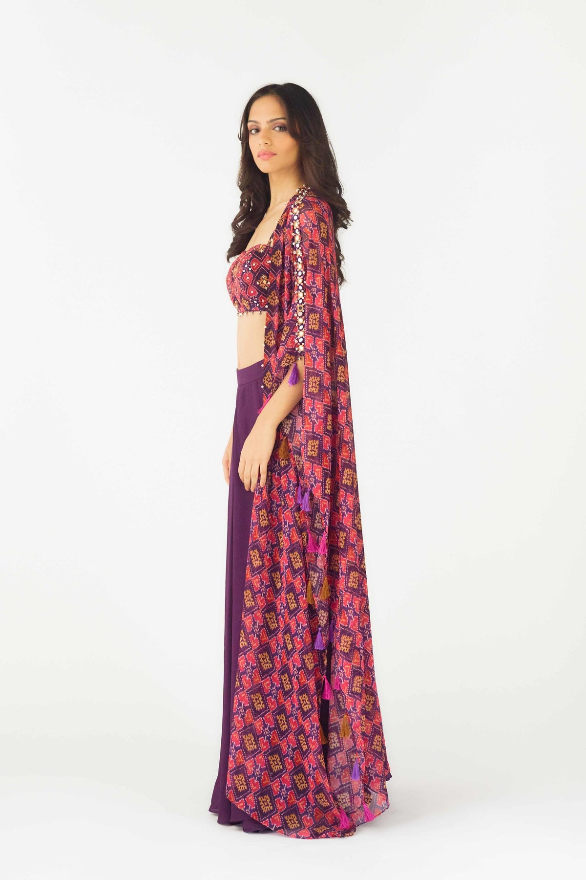 Purple Cape Set