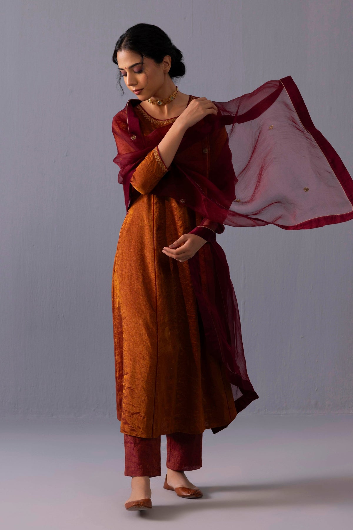 Himani Red Kurta Set