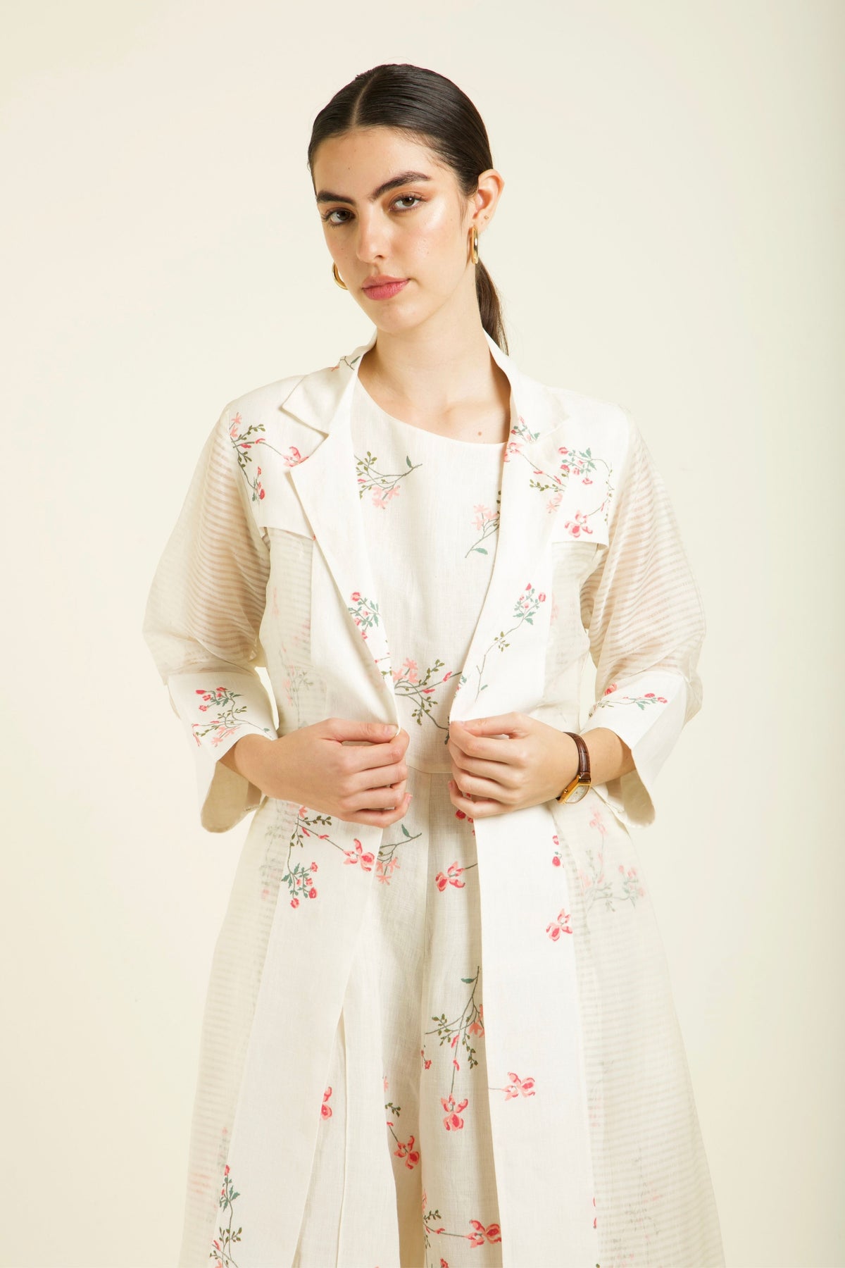 Ivory Jacket Set