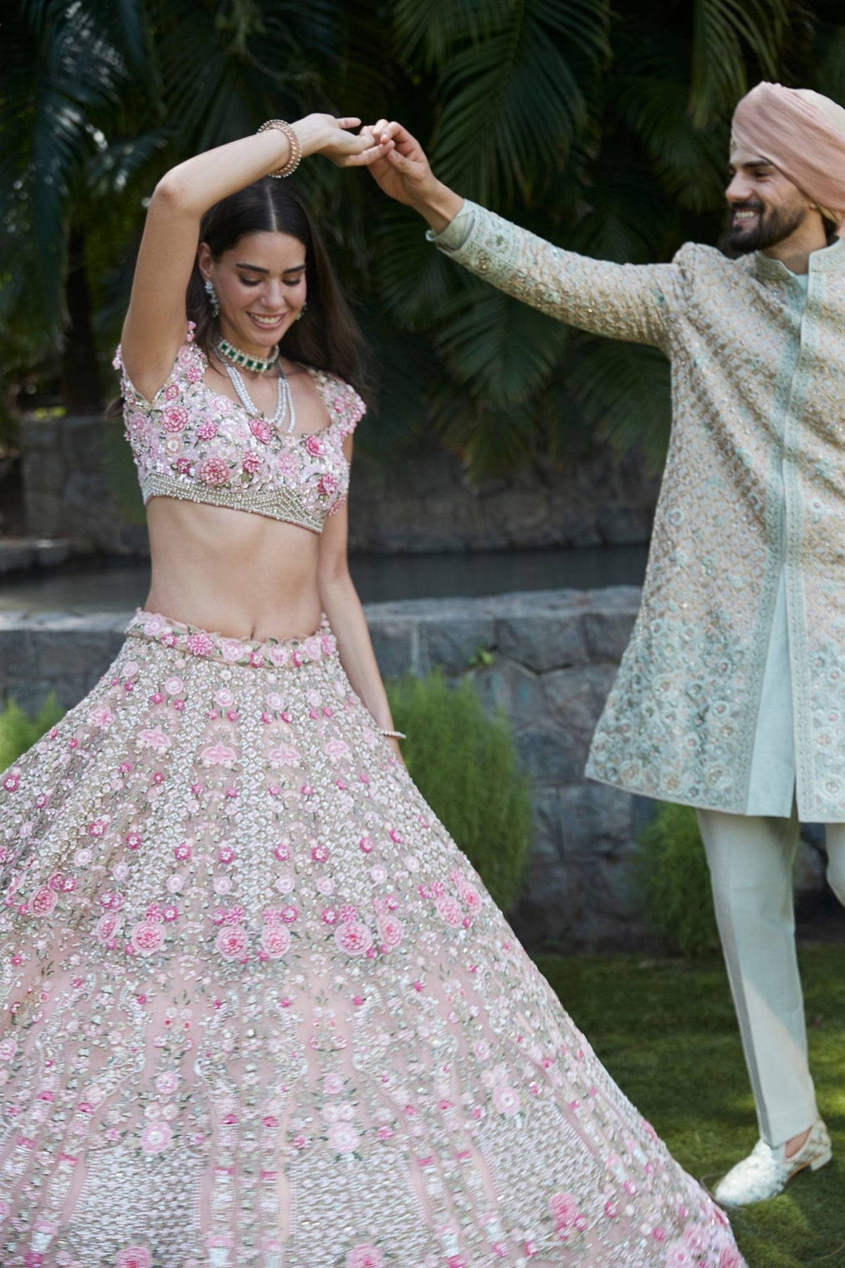 Ameera Pink Lehenga Set