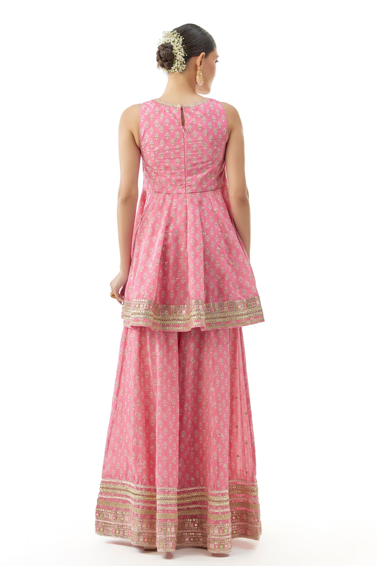Pink Simoni Sharara Set