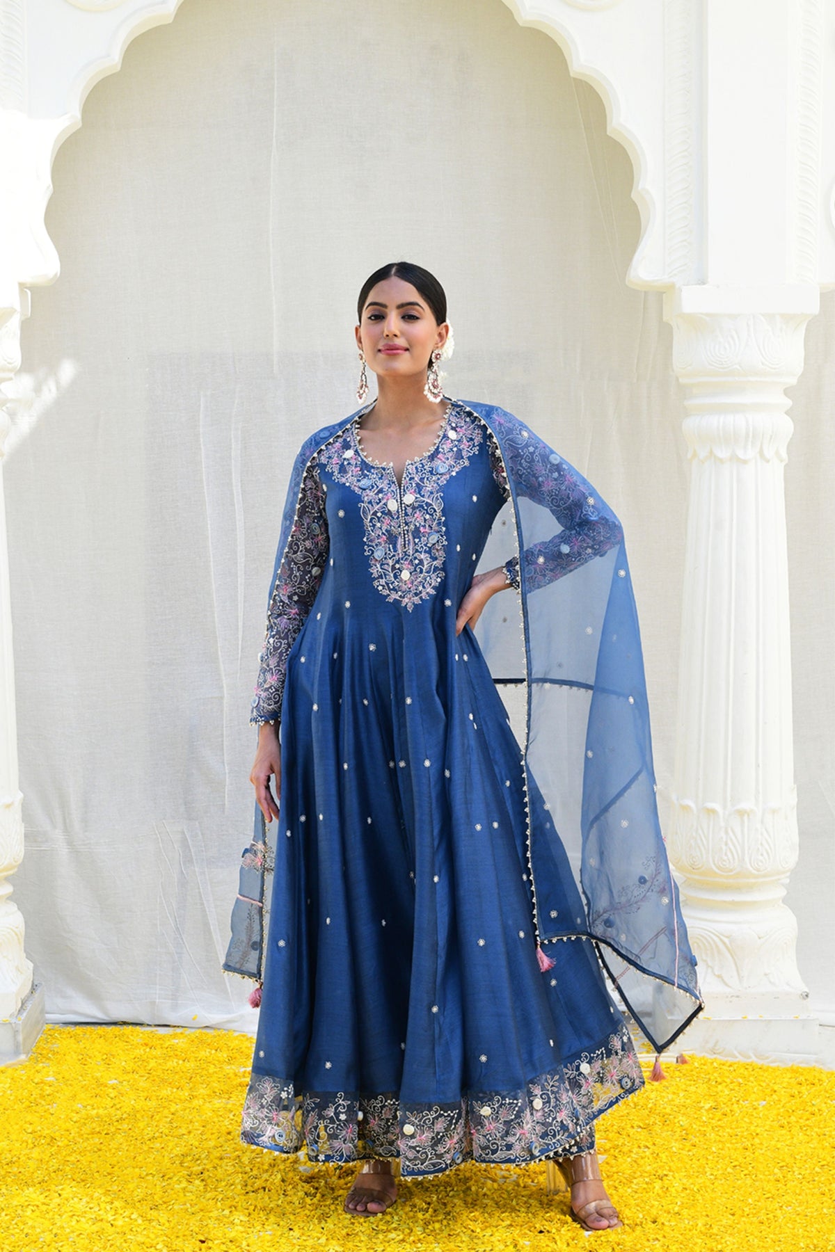 Blue Reef Anarkali set