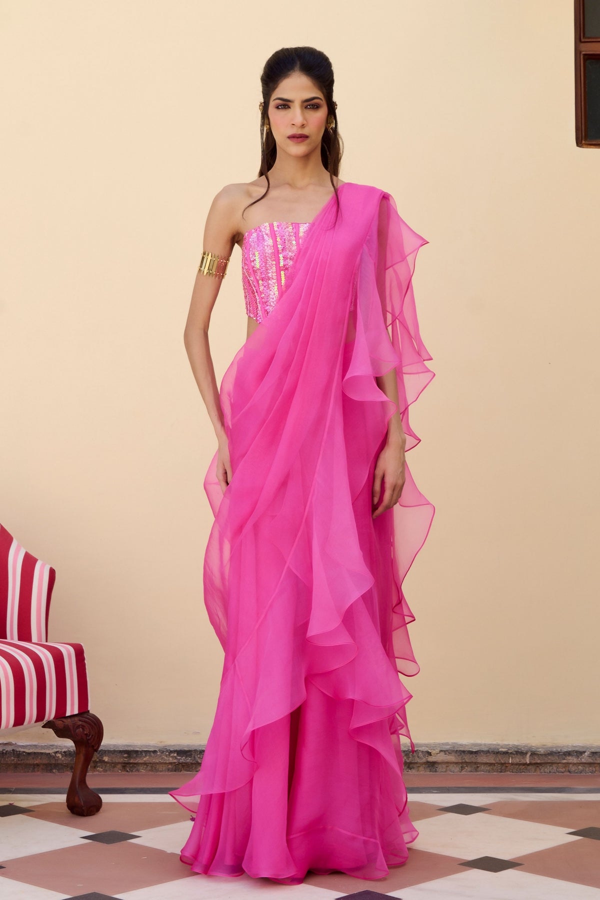 Siren Pink Saree