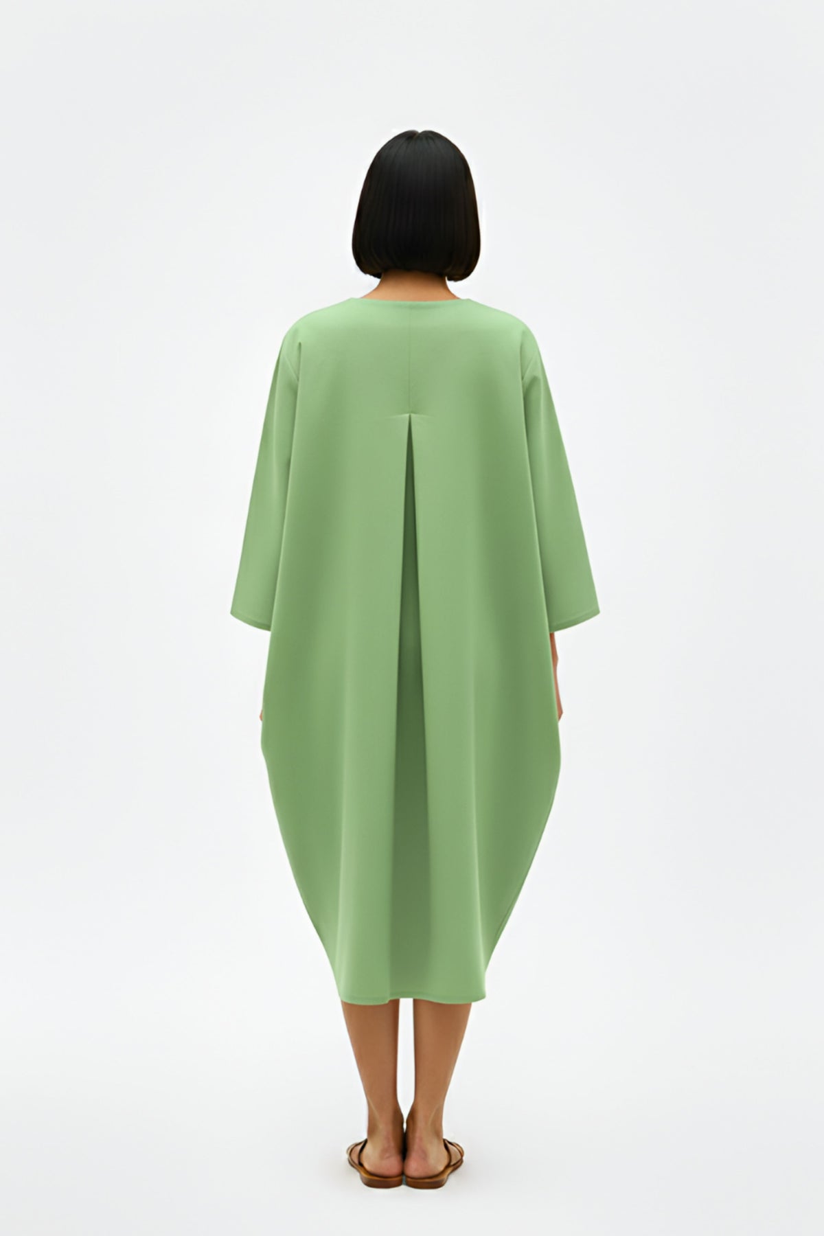 Asparagus Green Tuscan  Dress