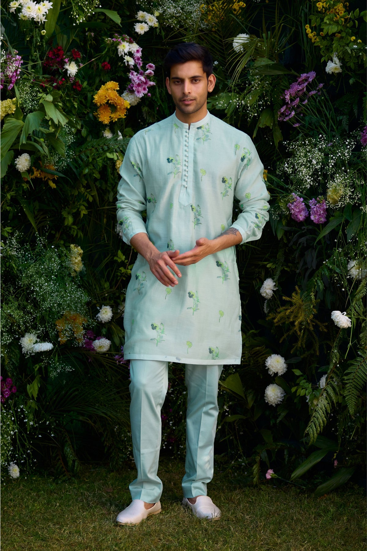 Aqua Blue Kurta Set