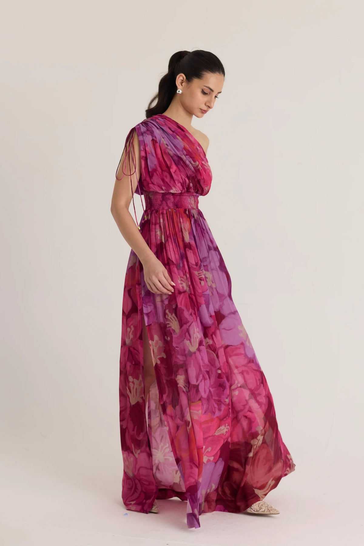 Violet One Shoulder Dress