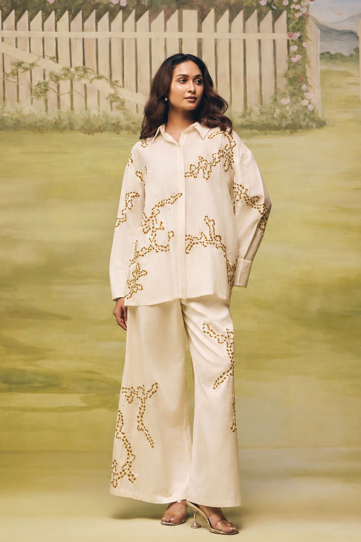 Ivory Porcelain Ink Co-ord Set