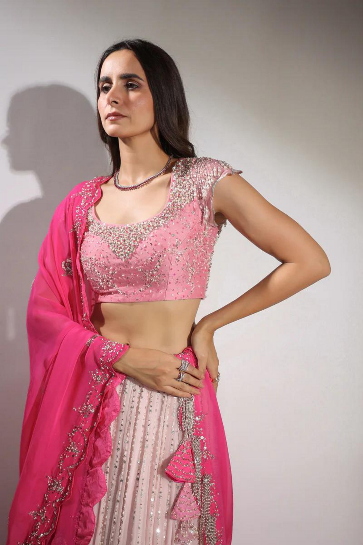 Sift Pink Lehenga Set