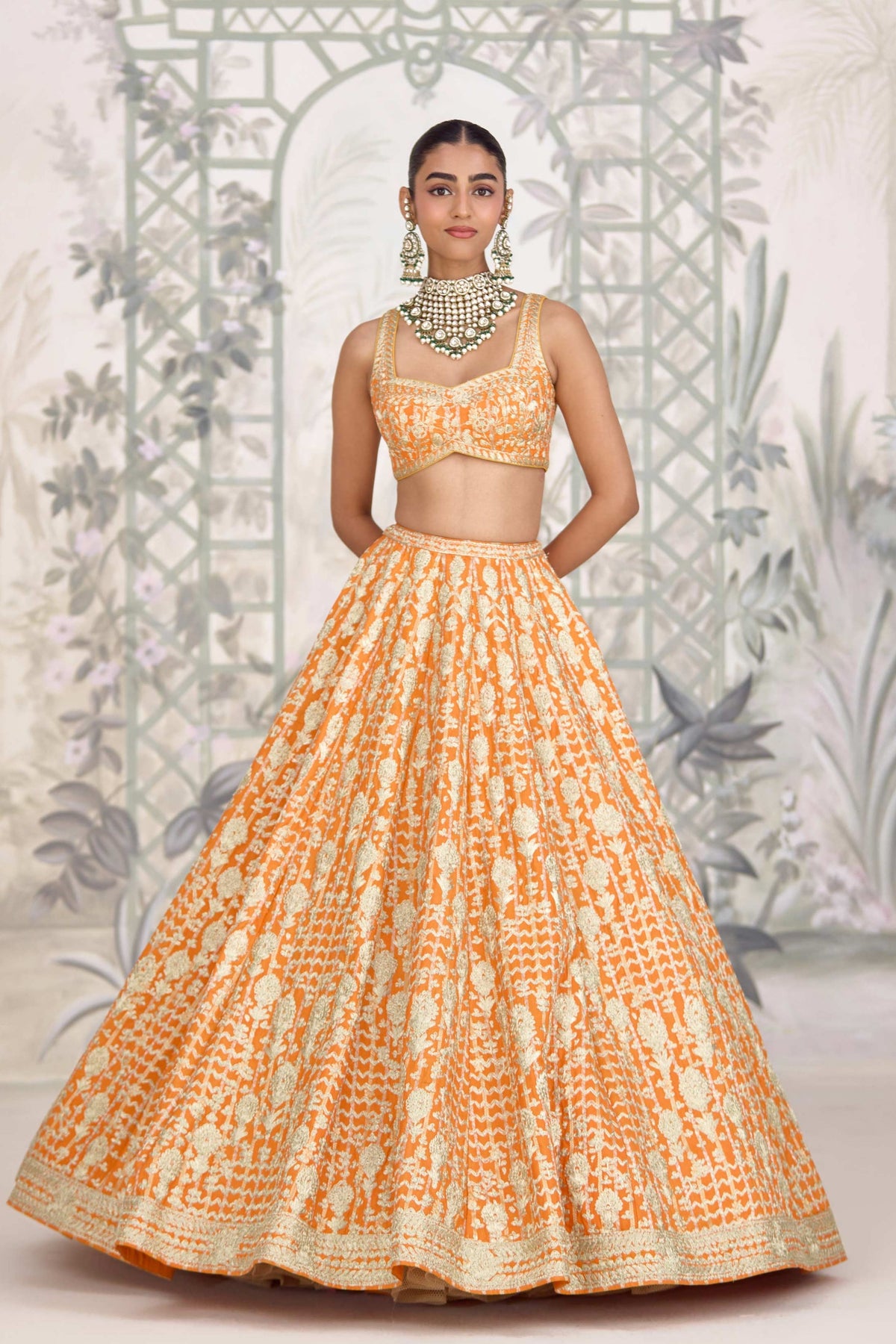 Marigold Orange Lehenga Set
