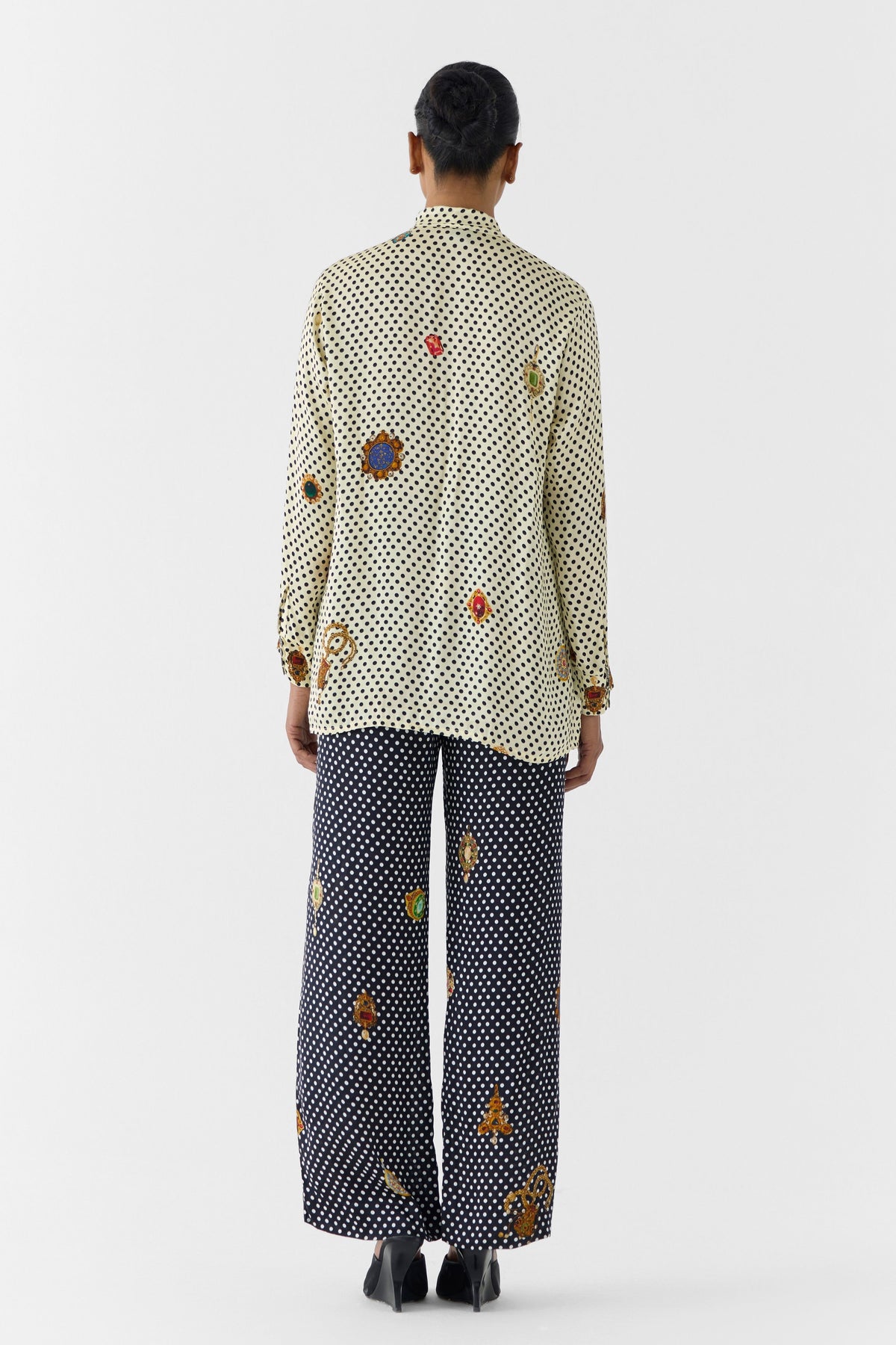 Pearl Polka Dot  Co-ord Set