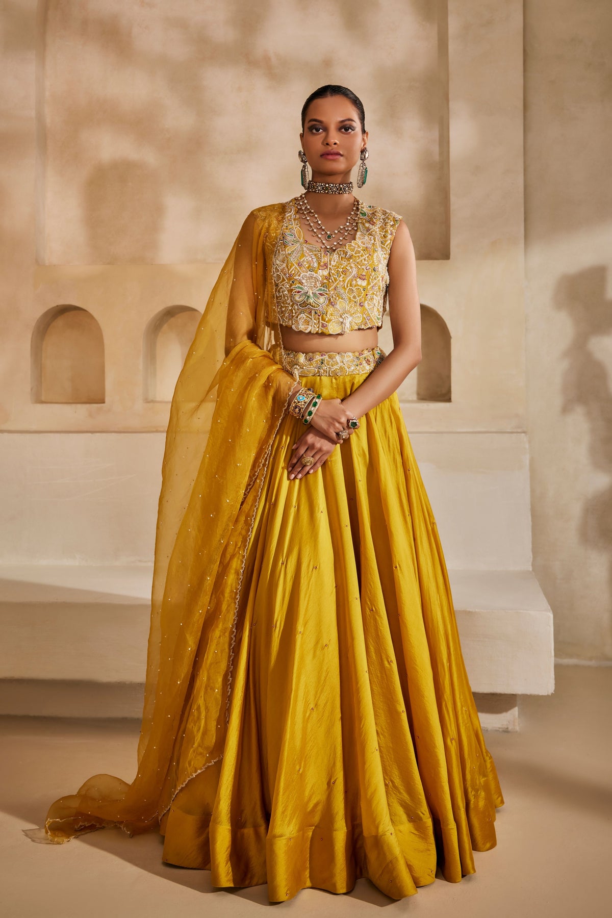 Peeli Noor Lehenga Set