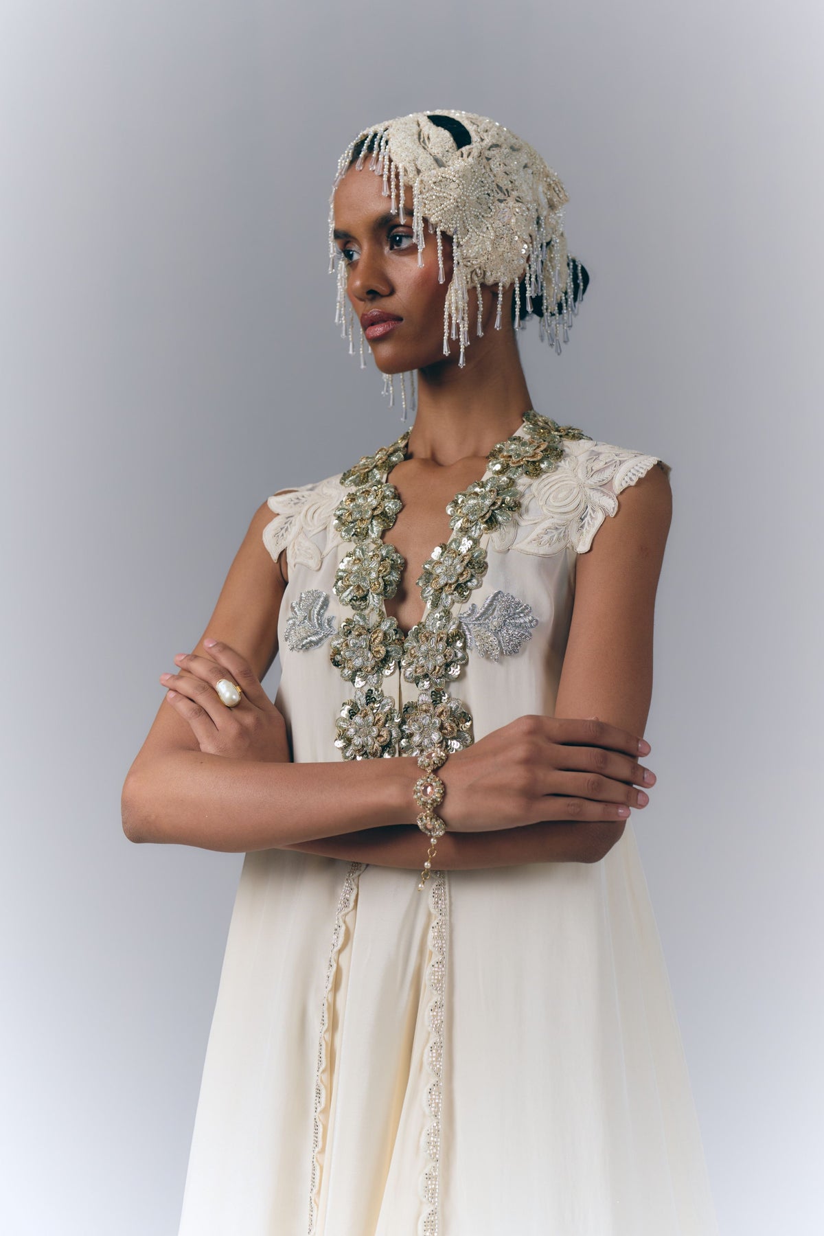 Ivory Cascade Tunic