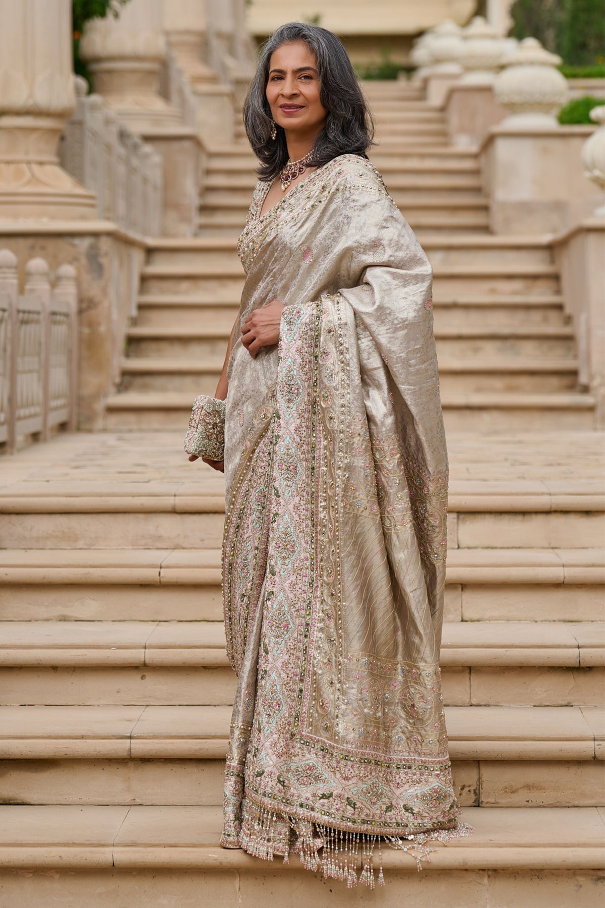 Embellished Kanjivaram Saree