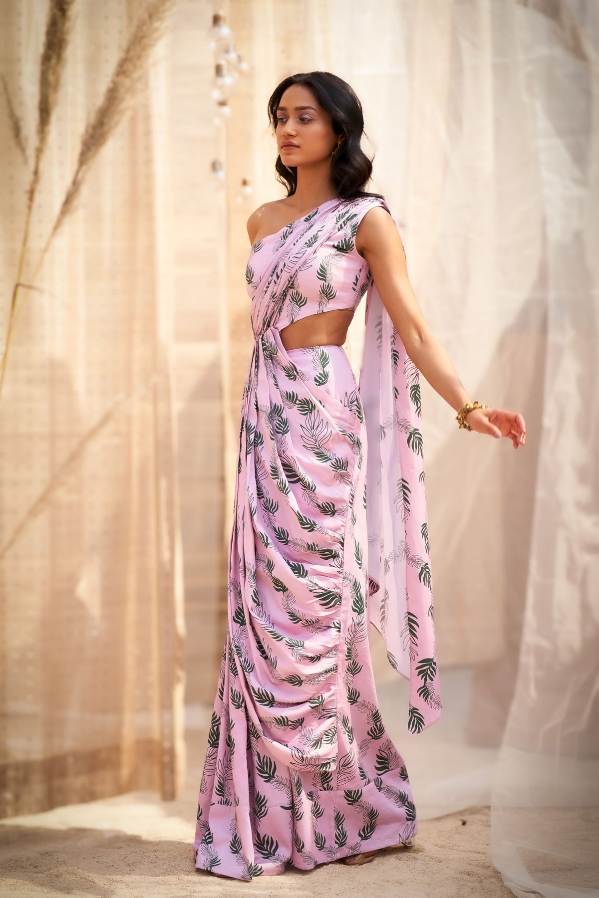 Reveria Draped Saree Dress