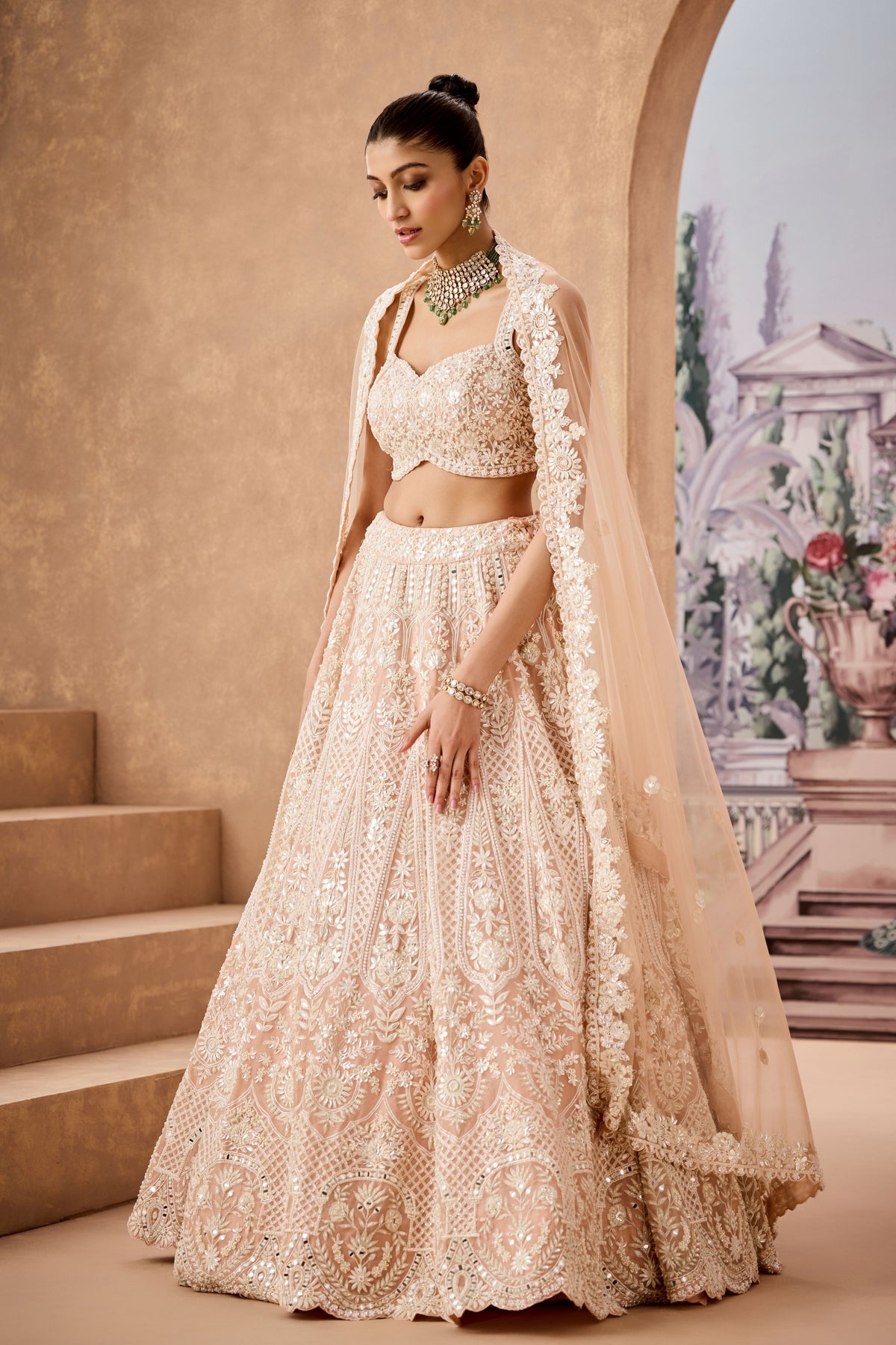 Mbb Nude Dori Lehenga Set