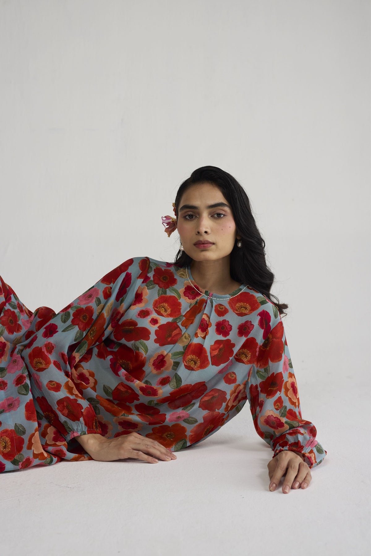 Haruka Crepe Tunic Set