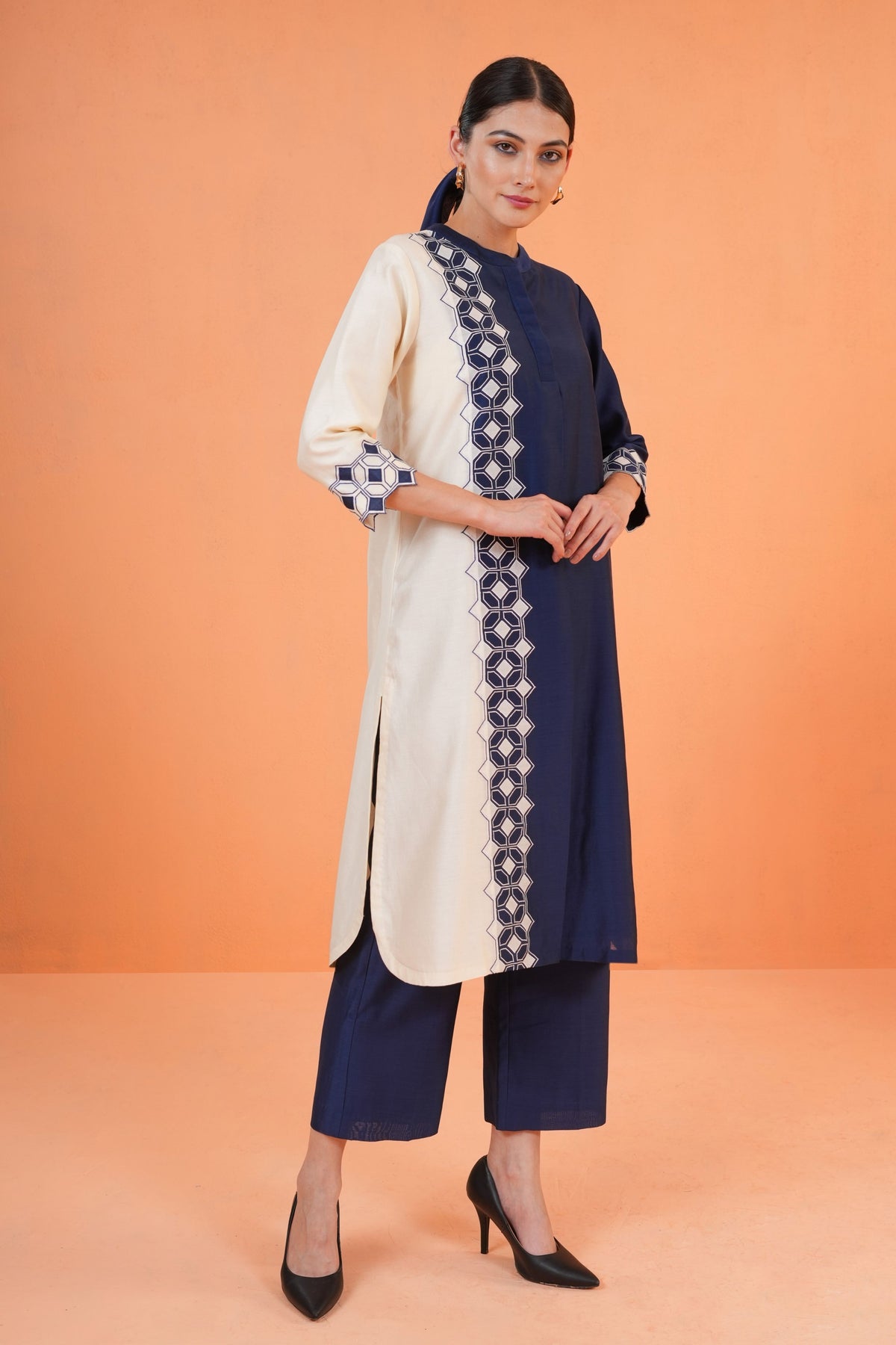 Blue Symphony Tunic Set