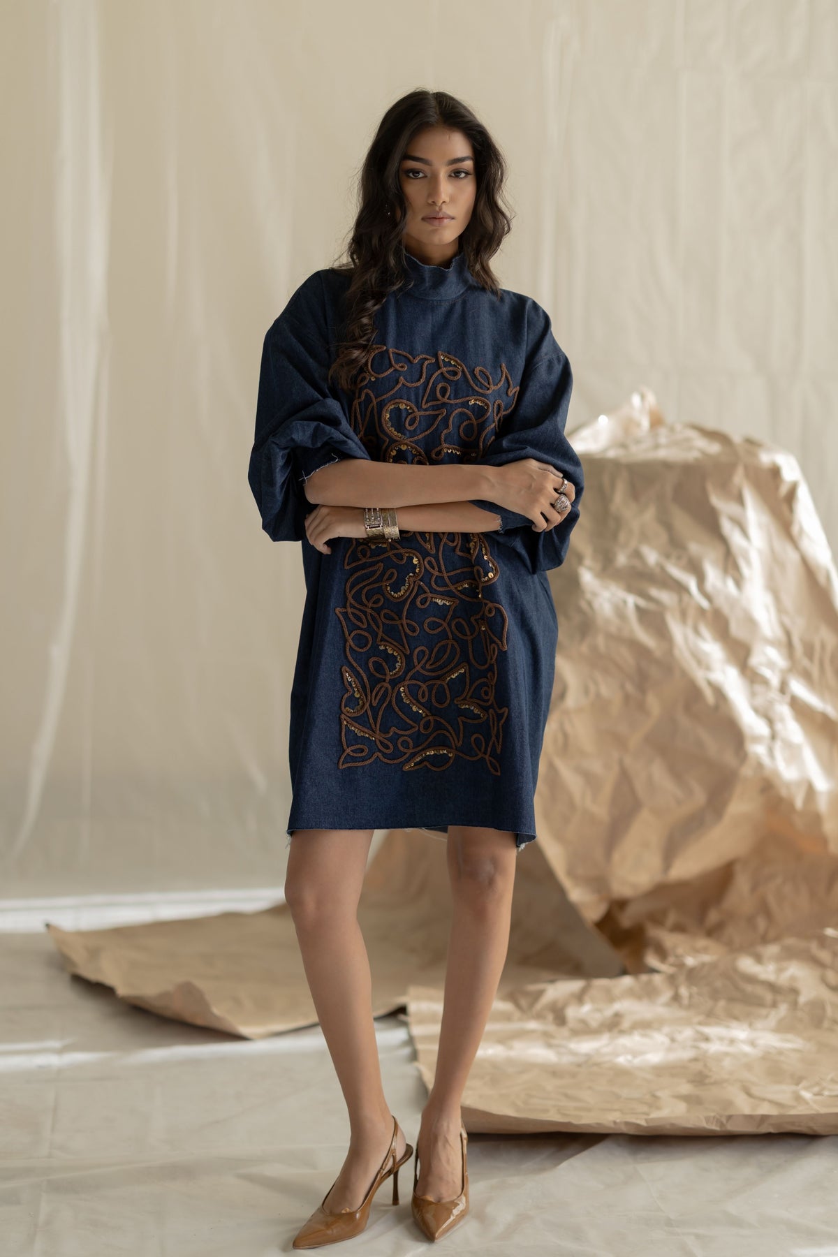 Dark Blue Box Dress