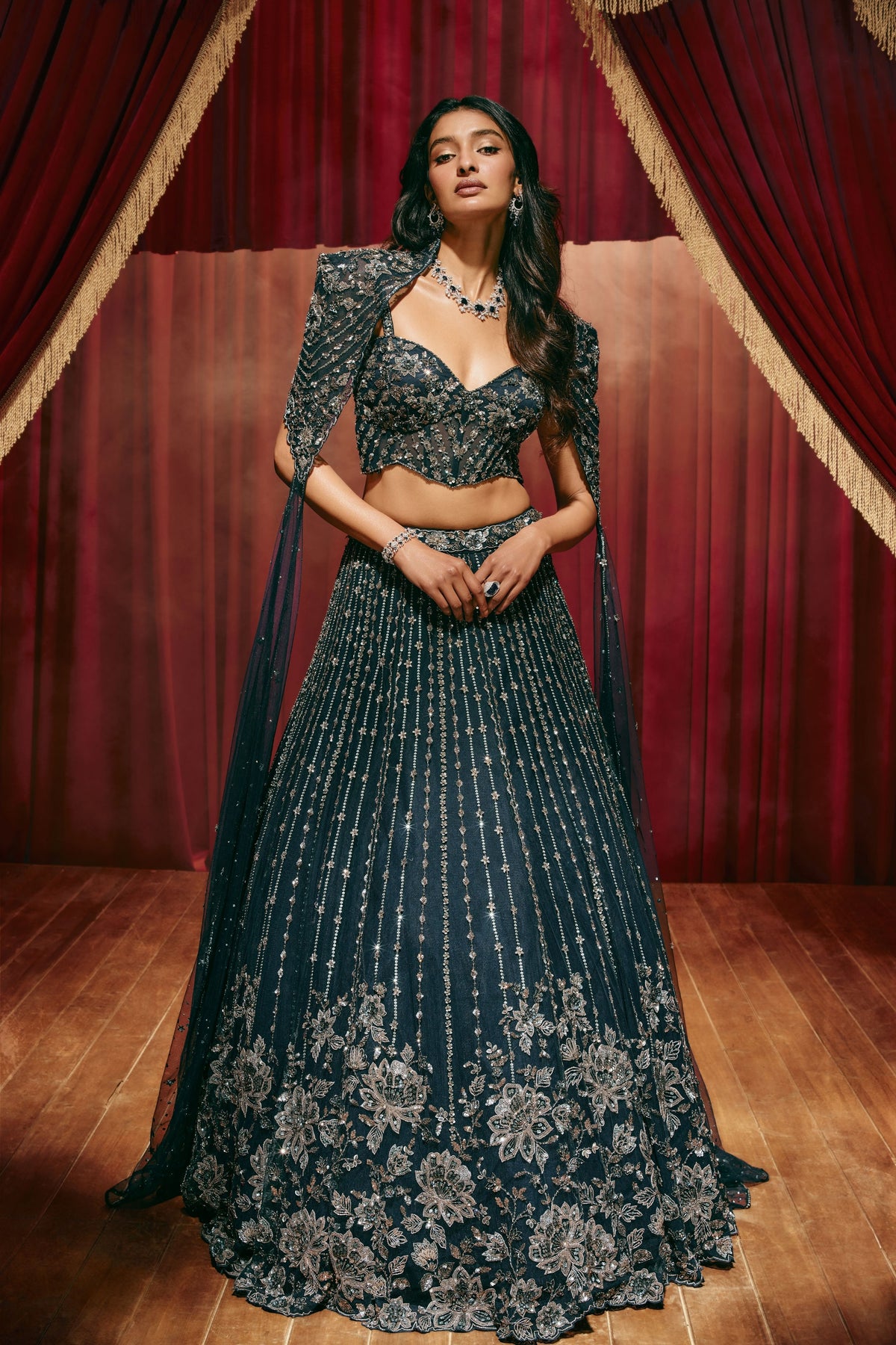 Susanna Blue Lehenga Set