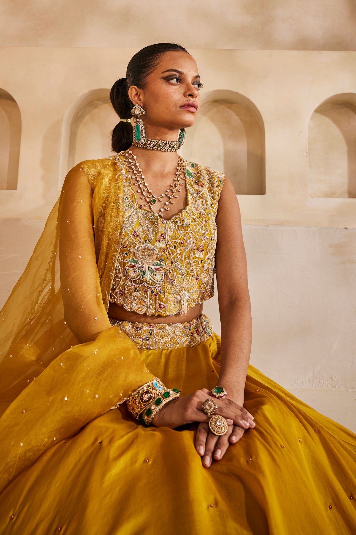 Peeli Noor Lehenga Set