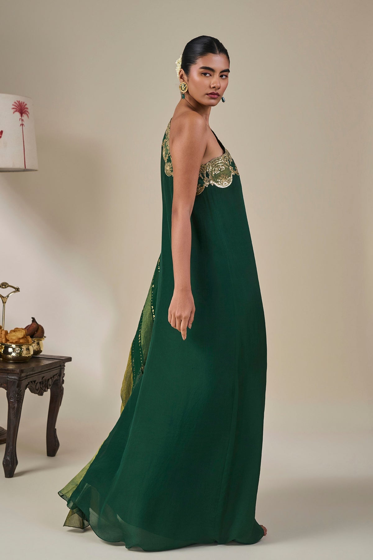 Green Celestial Moonfall Kaftan