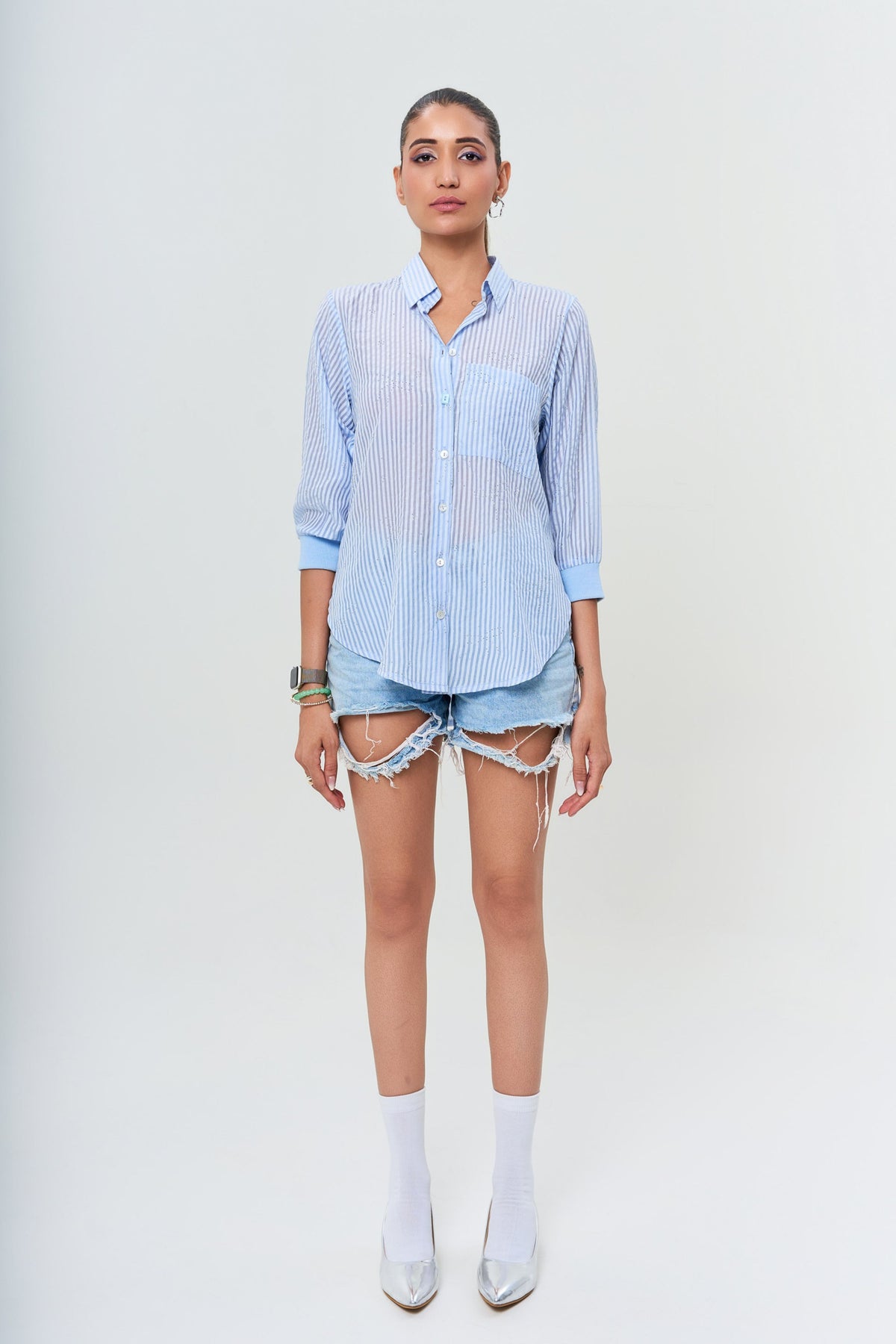 A Blue Skye Stripes Shirt