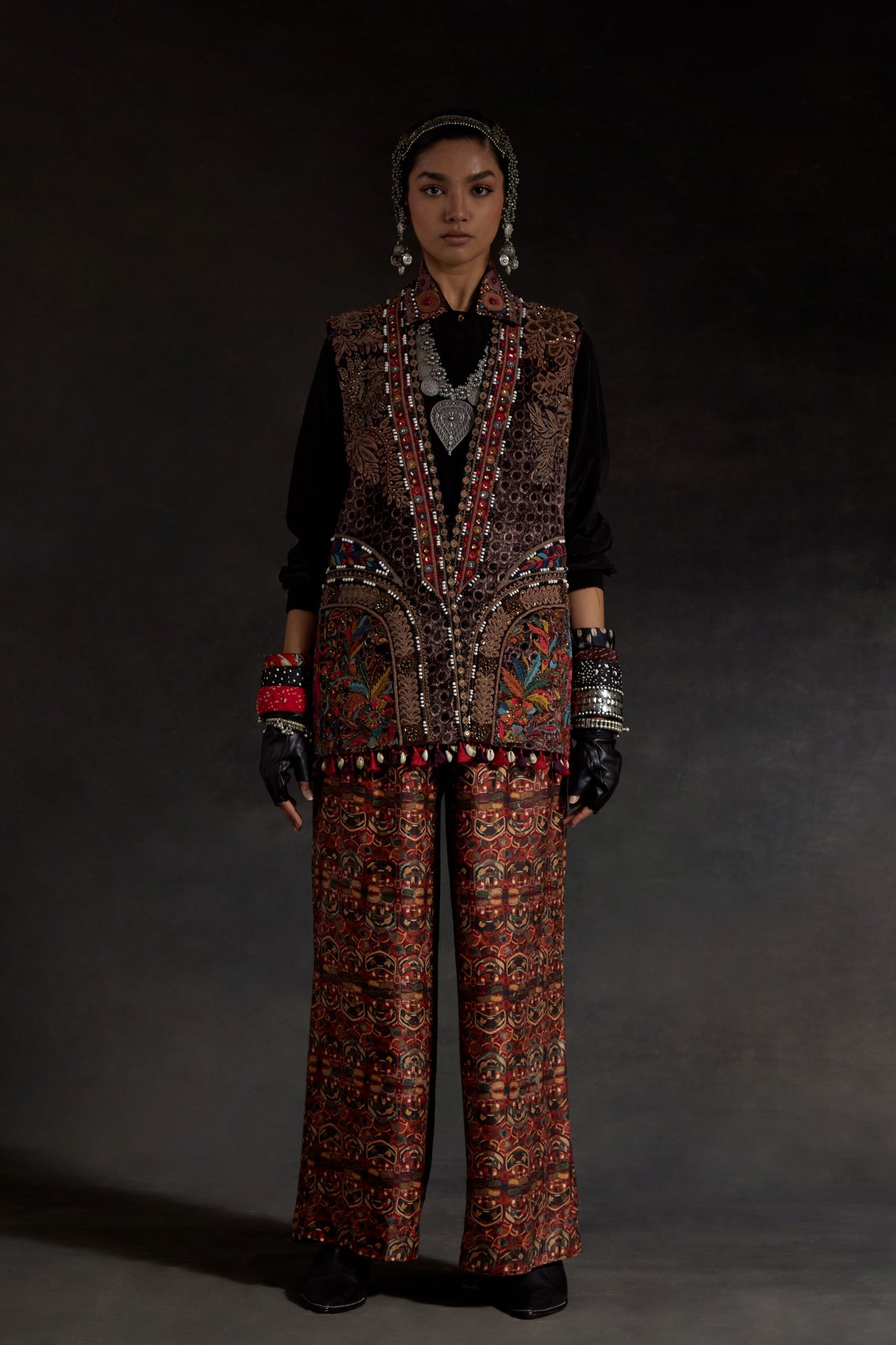 Ruhi Multicolor Jacket Set