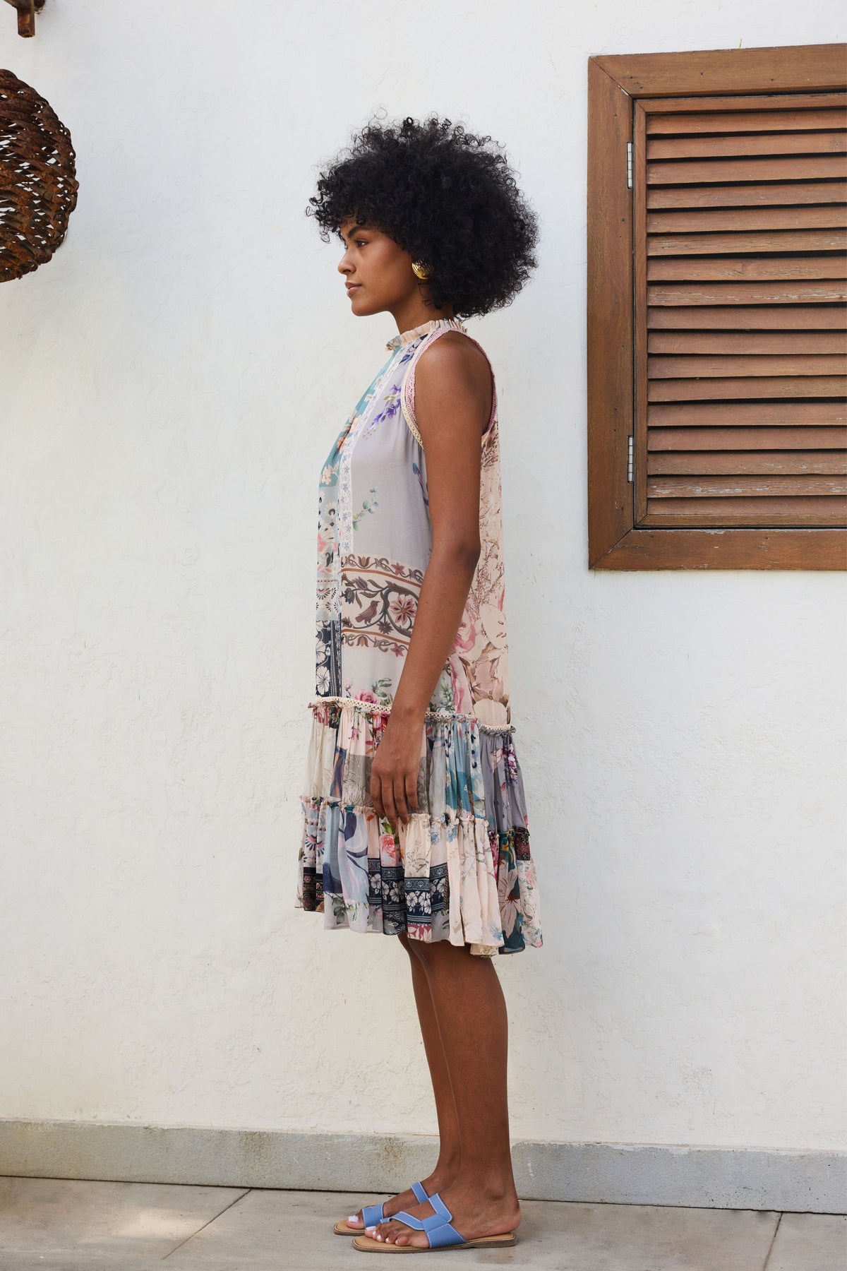 Ira Printed Tier Dress
