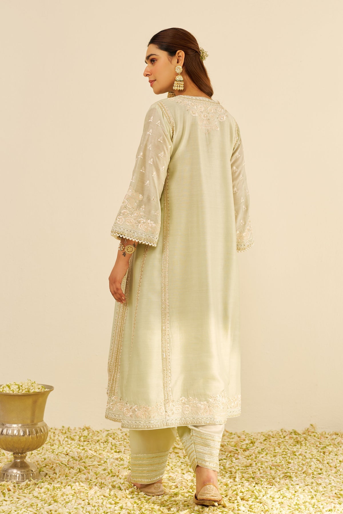 Maaroofa Mint Kurta With Salwar