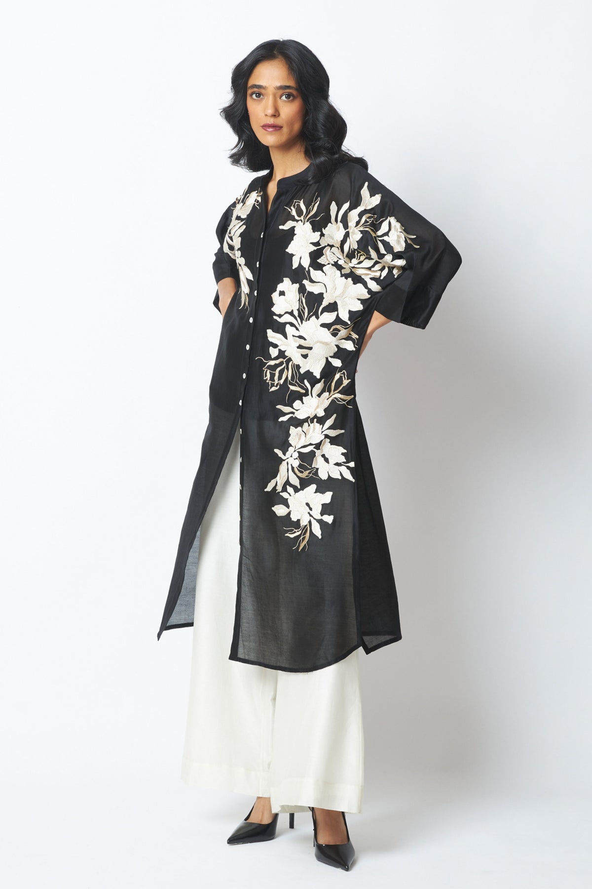 Black Easy Tunic Set