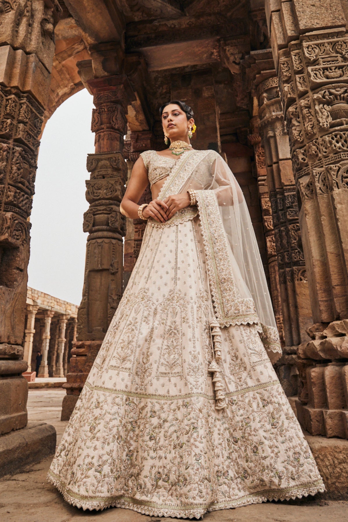 Alabaster Bridal Lehenga Set