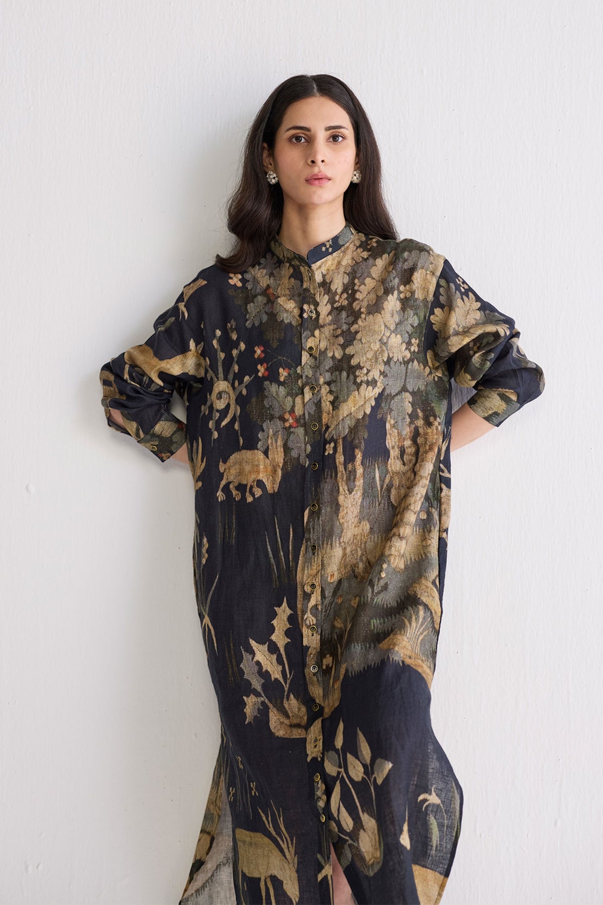 Banyan Linen Shirt Dress