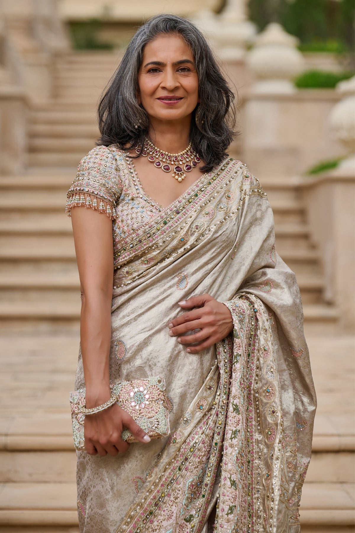 Embellished Kanjivaram Saree