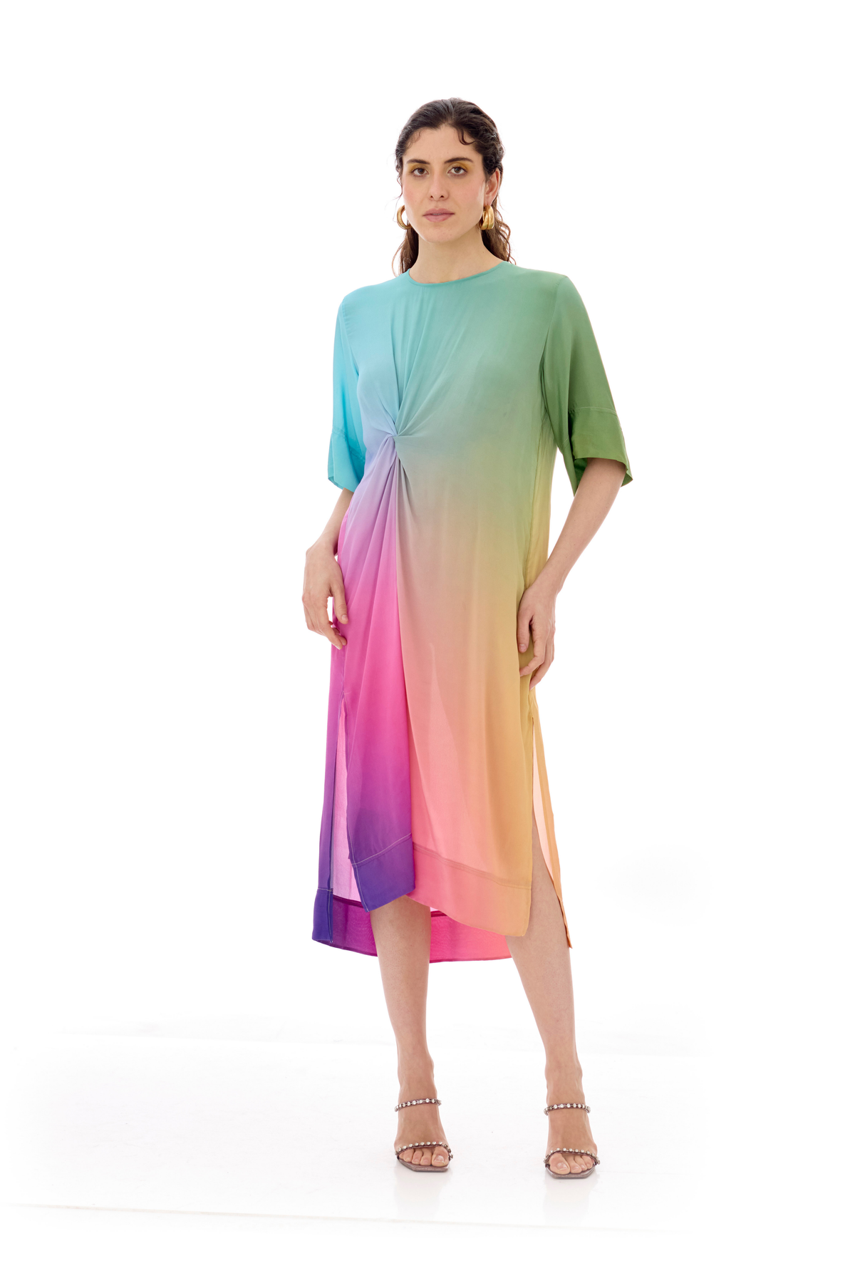 Merlot Draped Dress