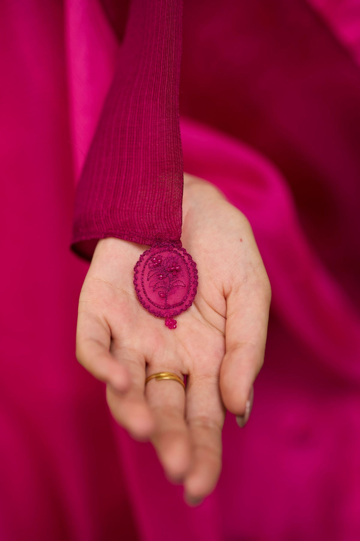 Where Colours Meet Pink Dupatta