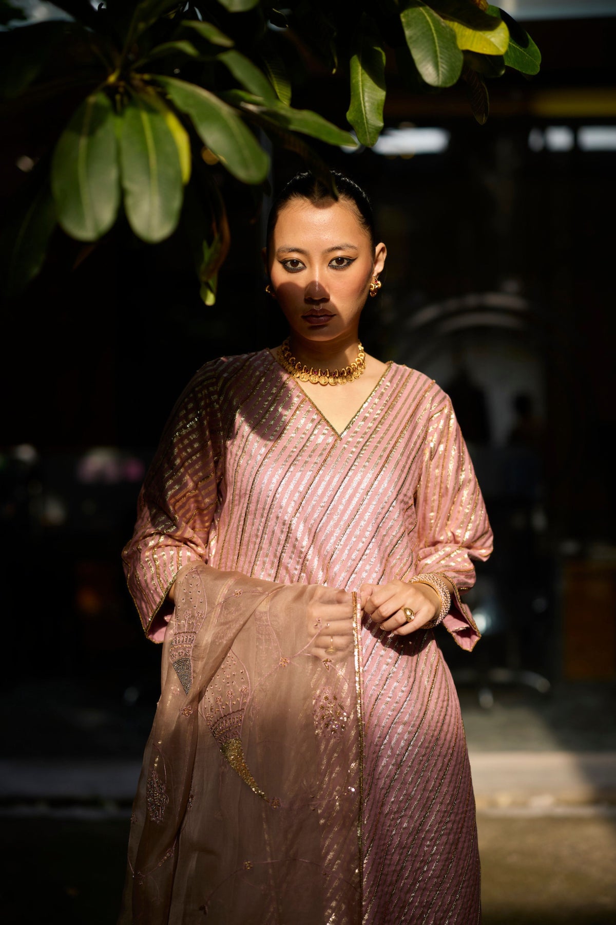 Pink Naad Kurta Set