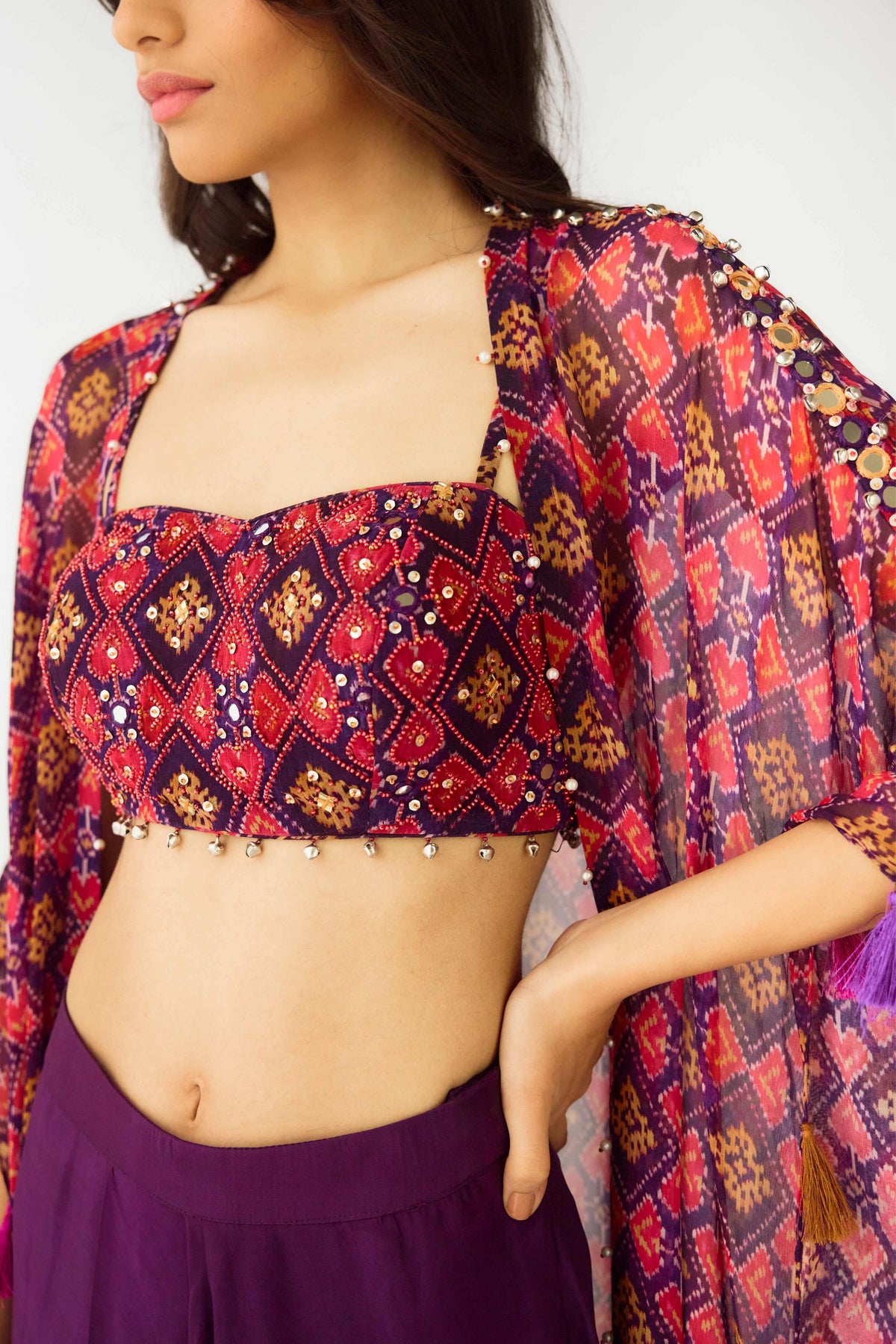 Purple Cape Set