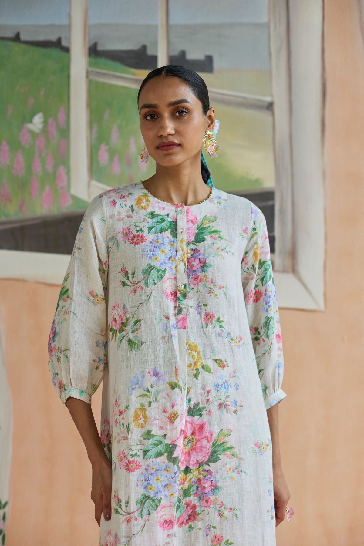 Sunbeam Long Kurta Set Linen