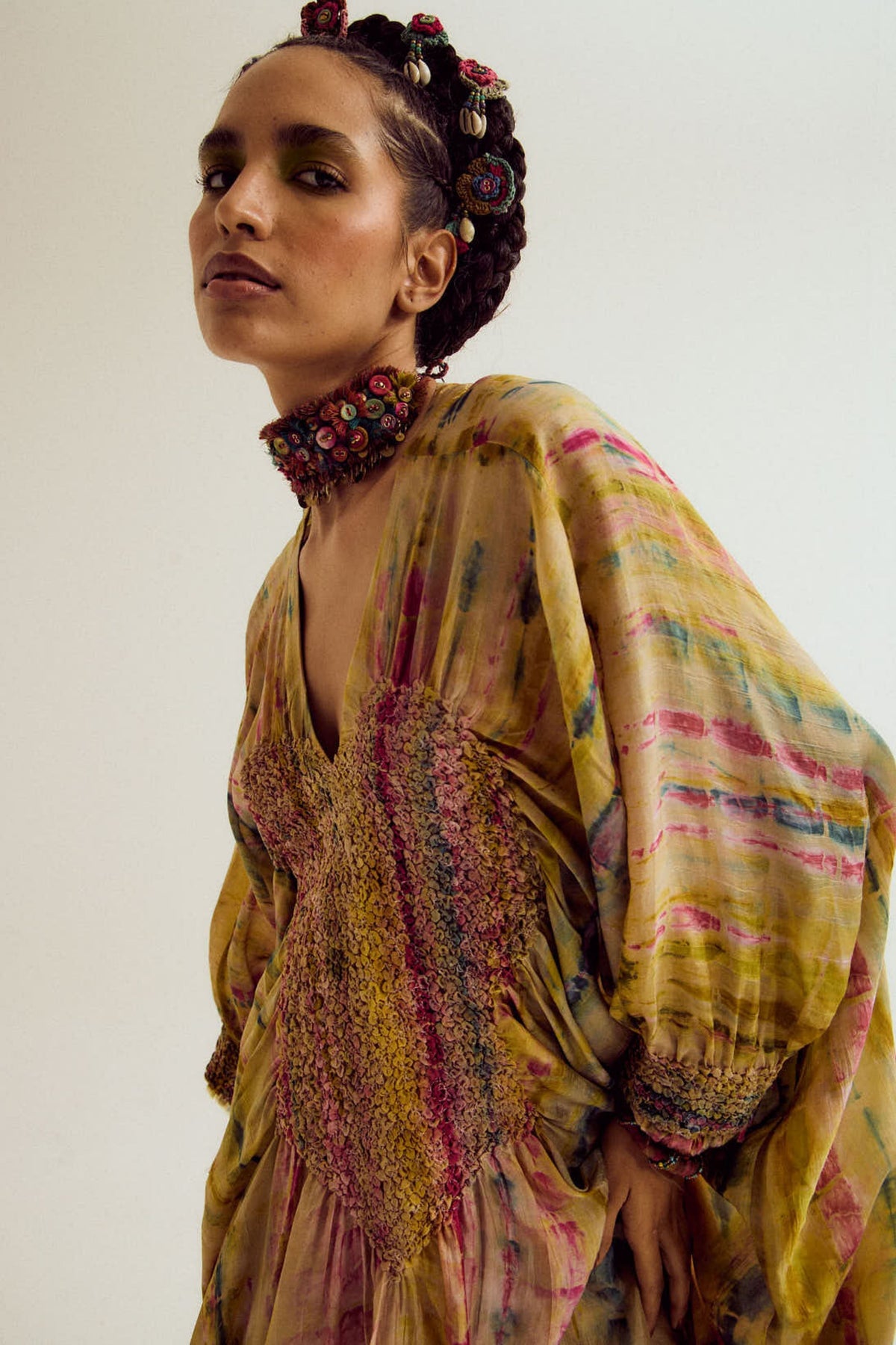 Gulmohar Kaftan Set
