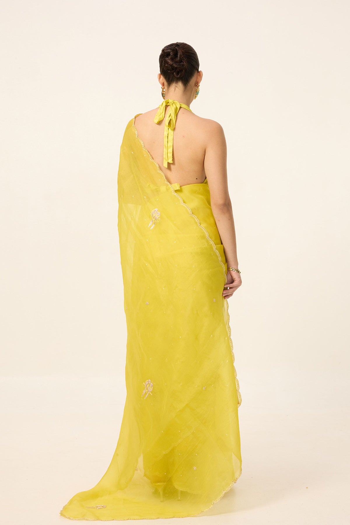Canary Yellow Saree