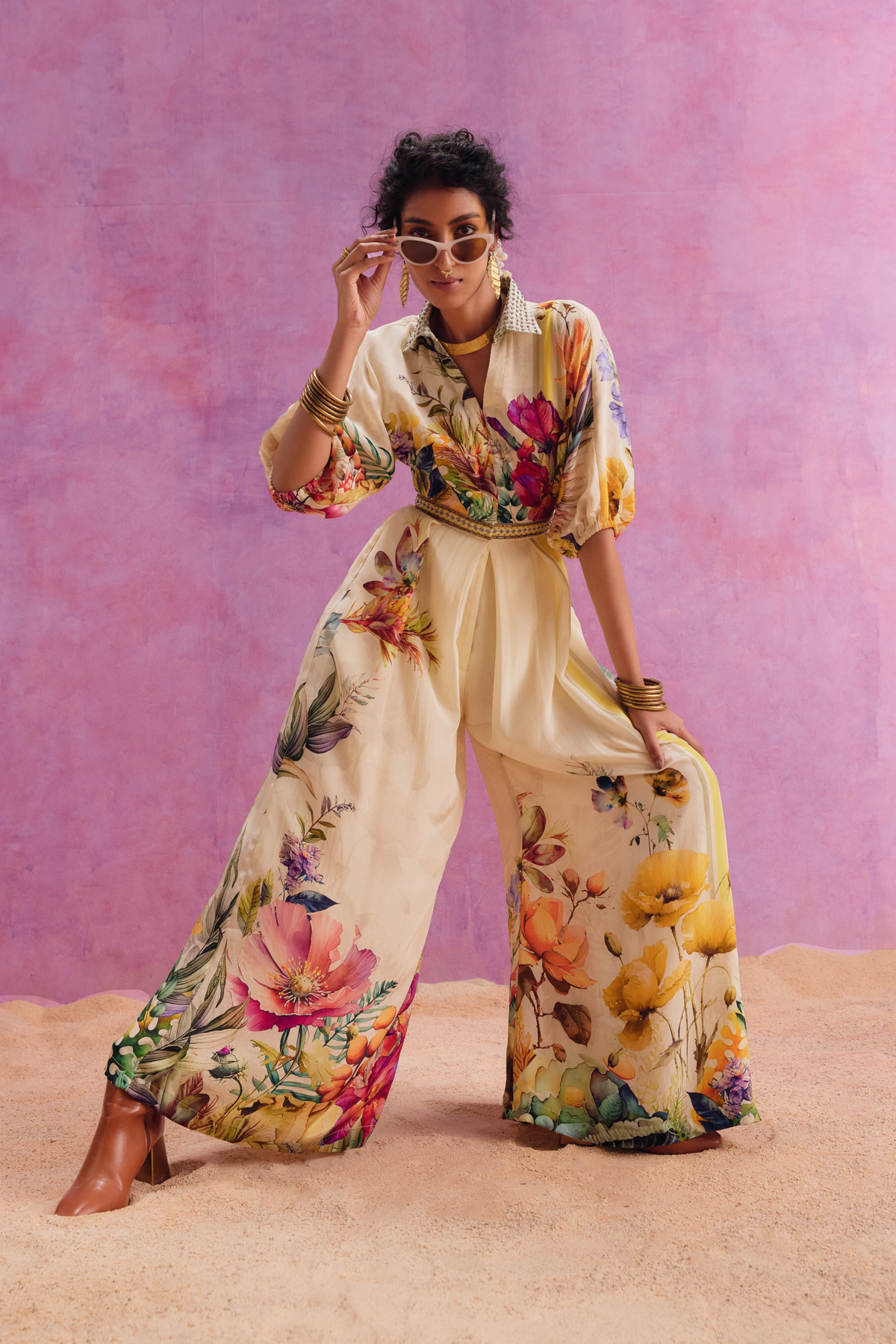 Ivory Floriana Jumpsuit