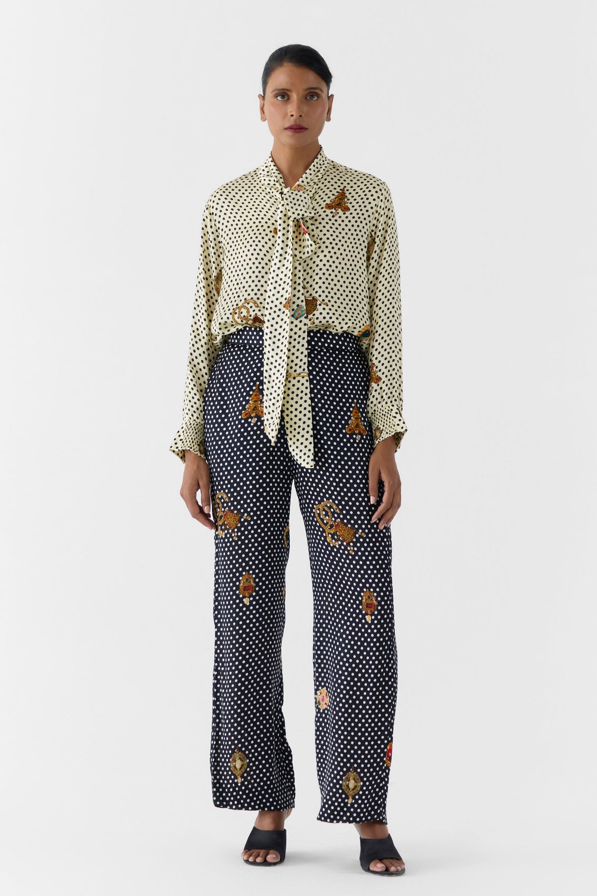 Pearl Polka Dot  Co-ord Set