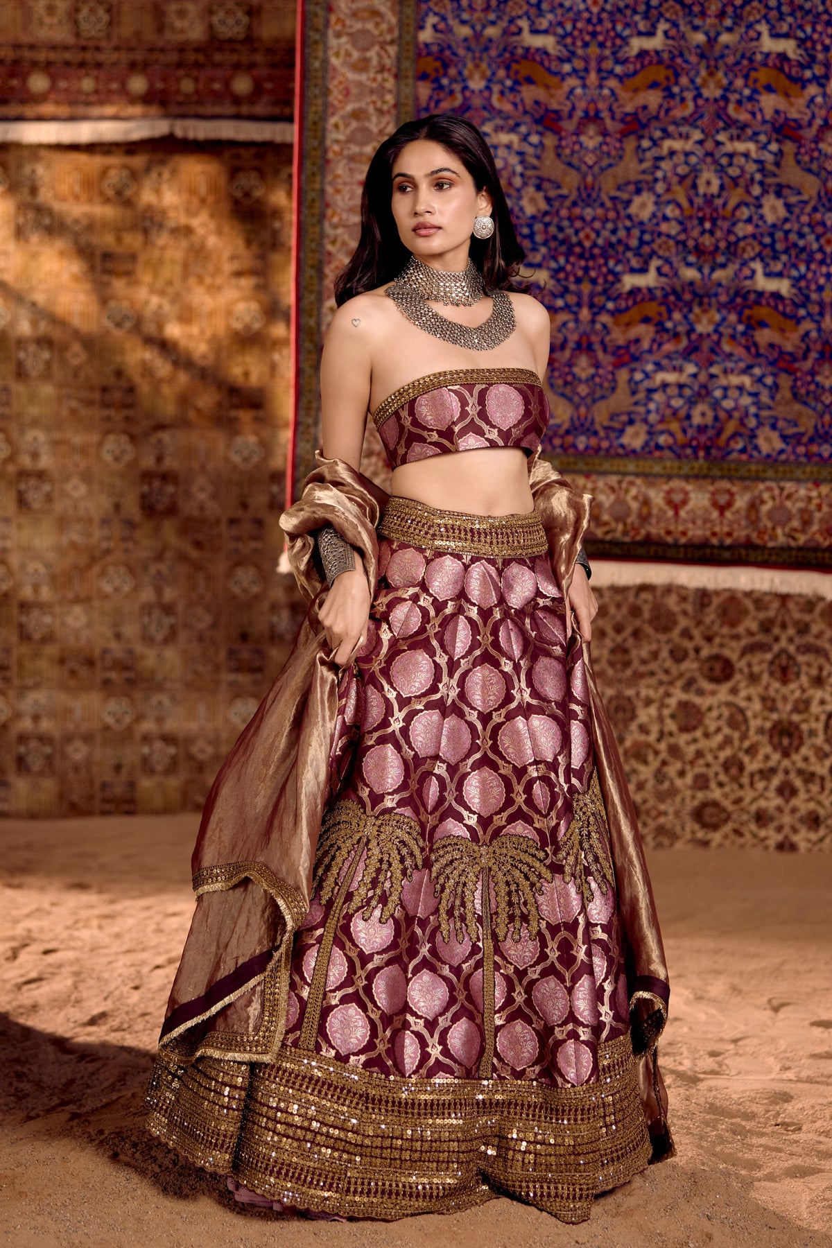 Mehr E Sher Lehenga Set