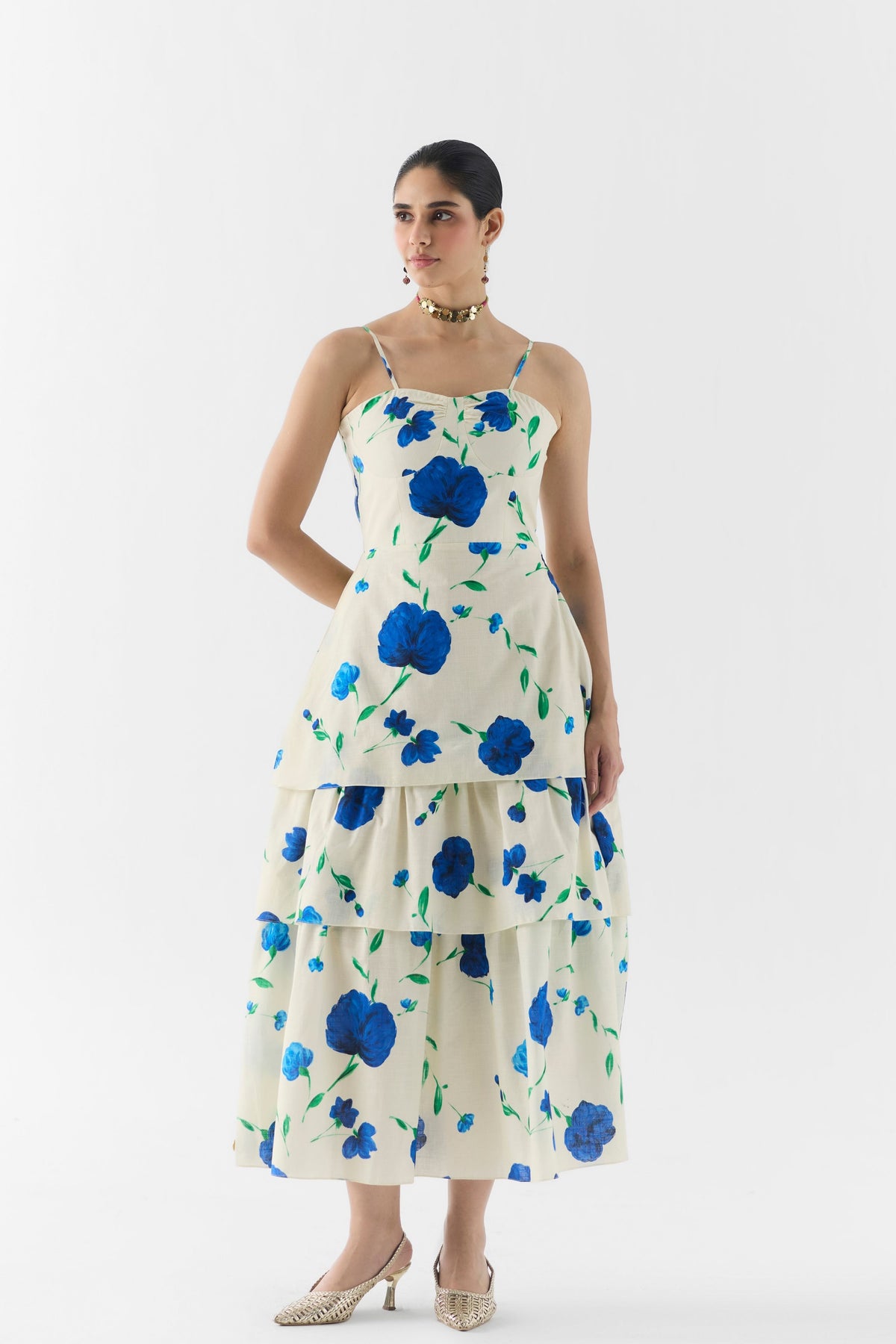 Moss Rose Bustier Dress