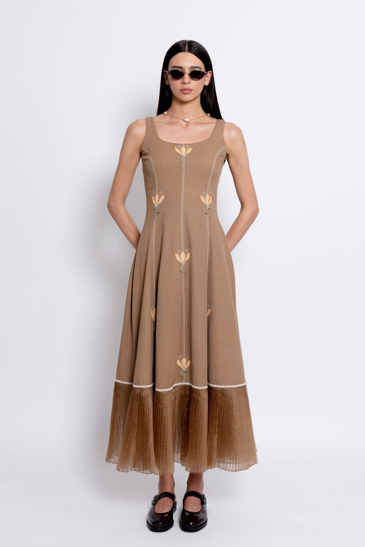 Mandra Brown Dress