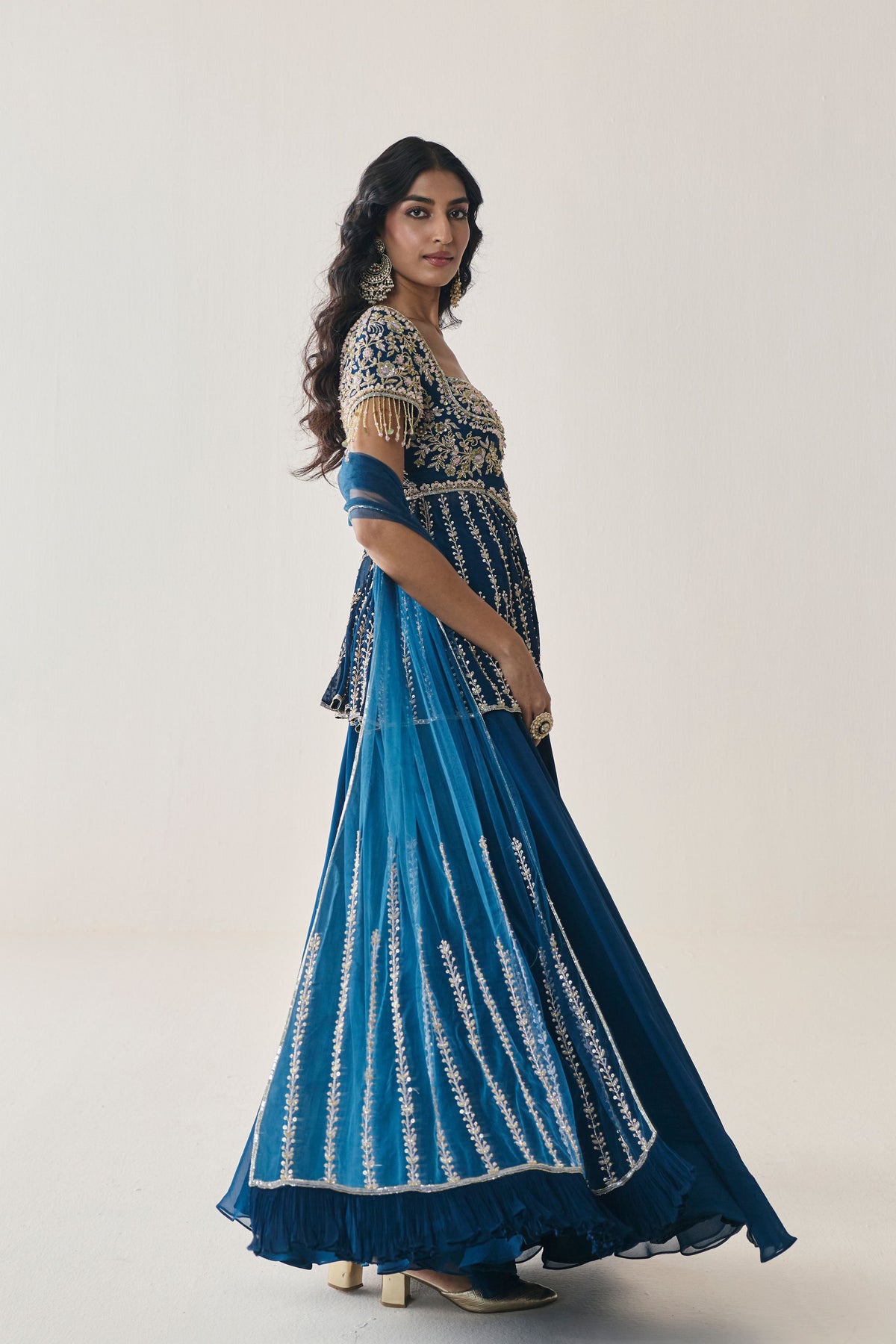 Rosalind Peplum Sharara Set