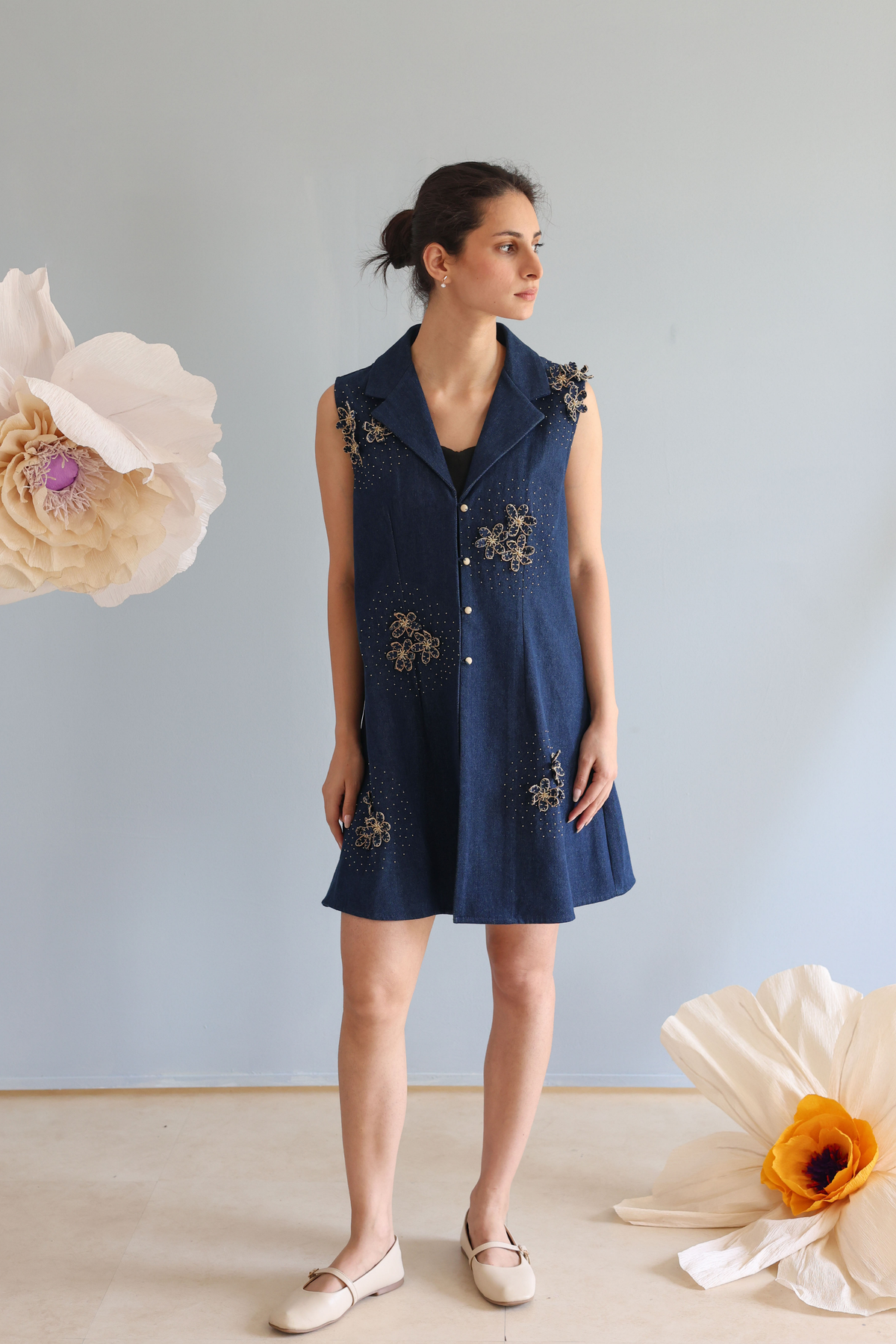 Midnight Blue Jacket Dress